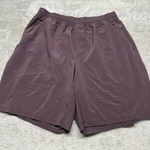 Lululemon Men’s Pace Rival Shorts running training Size Large Purple Plum